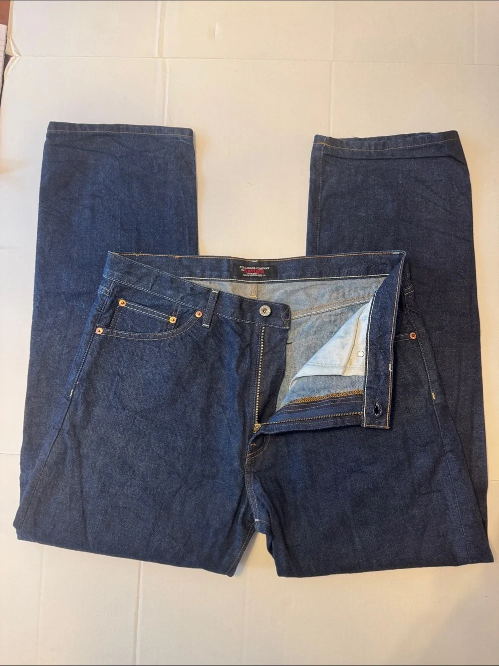 Vintage Polo Jeans Company RL Hayden Relaxed Straight Leg Dark Wash Jeans 34x30